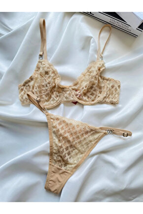 Mia Nude Bralet Sütyen Takım
