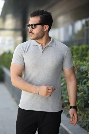 Erkek Kısa Kollu Yakalı Tişört