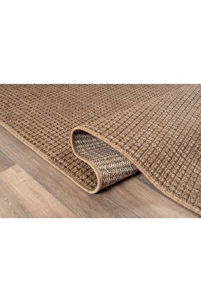 Srz-0465 Jüt Tabanlı Hasır Kaymaz Dokuma Örme Bohem Antialerjik Halı Kilim Salon Halısı