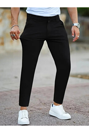 Erkek Cepli Slimfit Atlas Pantolon