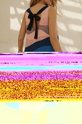 Kadın Kolsuz Sırttan Bağlamalı Fırfırlı Leopar Desenli Dalgıç Elbise