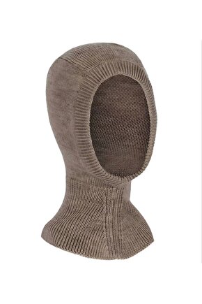 Velmora Kışlık Tam Kalıp Boğazlı Dokuma Triko Bere - Vizon -VLMR