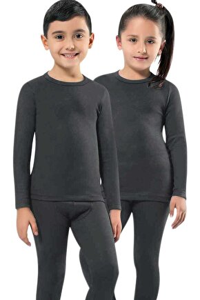 Unisex Çocuk Gri Termal Body  MKT2005