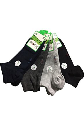 Erkek Karışık Renkli Dikişsiz Bambu Patik Çorap 6 Adet