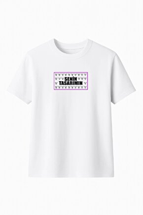Çocuk Ön Sizin Tasarımınız Basic Tshirt - Beyaz