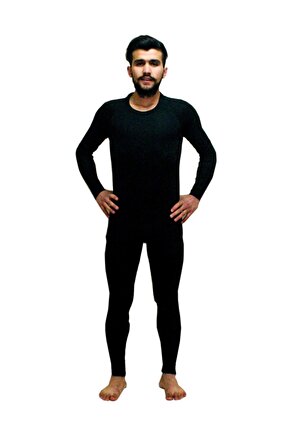 Termal Siyah Erkek Uzun Kollu Içlik Termal Üst Içlik Takım