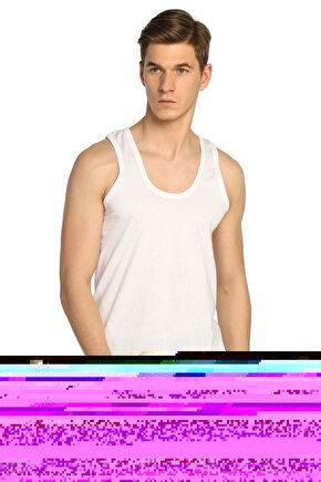 Erkek Beyaz 10lu Paket Klasik Atlet ELF568T0101CCM10