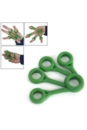 Finger , Silikon ElParmak Egzersiz Aparatı , Yeşil
