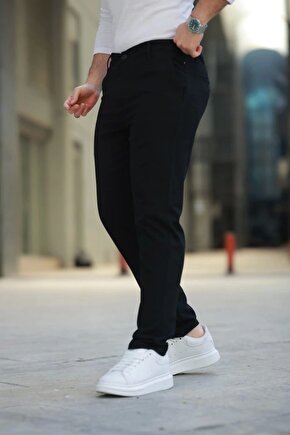 Erkek Düz Kesim Bilek Boy Kumaş Pantolon