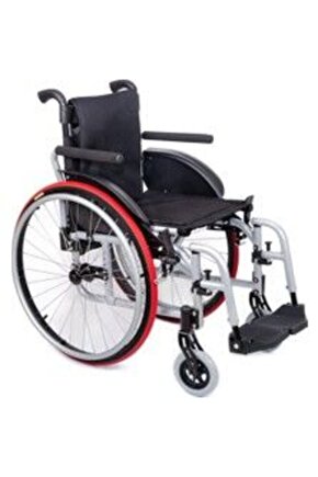 DM-315 Active Hafif Manuel Alüminyum Tekerlekli Sandalye 38 cm (Yarı Aktif Tekerlekli Sandalye)