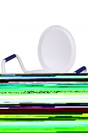 Unisex Oversize Baskılı Bisiklet Yaka T-Shirt - Mavi