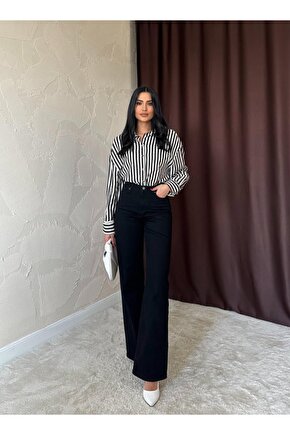 eyesof Siyah Comfy Jeans Pantolon