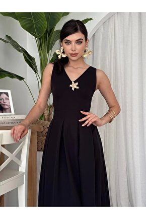 ate Yıldız Detaylı Elbise