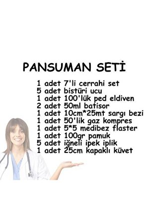 Cerrahi Set Pansuman Seti