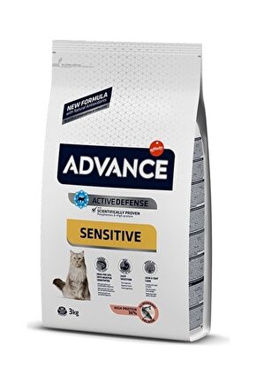 Sensitive Somonlu Yetişkin Hassas Kedi Maması 3 kg