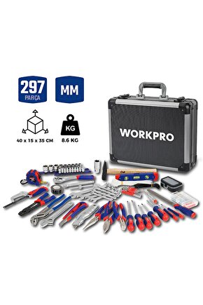 WP209100 297 Parça CR-V Profesyonel El Aleti Tamir Seti Tamir Bakım Çantası