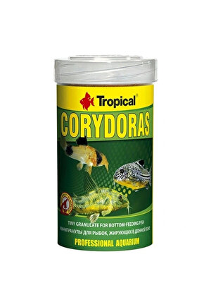 Corydoras Dipten Beslenen Balıklar için Mikro Granül Balık Yemi 100 Ml 68 Gr
