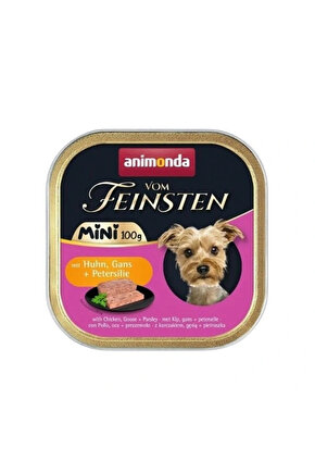 Kümes Hayvanlı ve Somonlu Yetişkin Mini Irk Köpek Konservesi 100GR