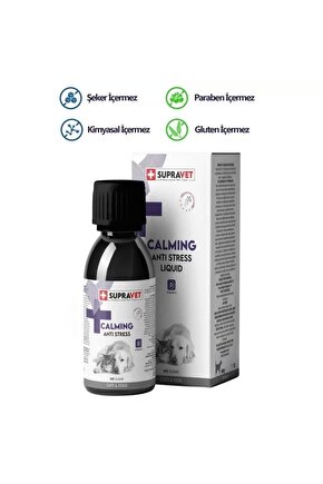 Calming Anti Stress Kedi ve Köpekler için Sıvı Sakinleştirici Damla 100 Ml