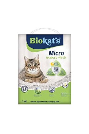 Micro Fresh Bahar Kokulu Topaklanan Doğal Kedi Kumu 1 Adet 6 Lt