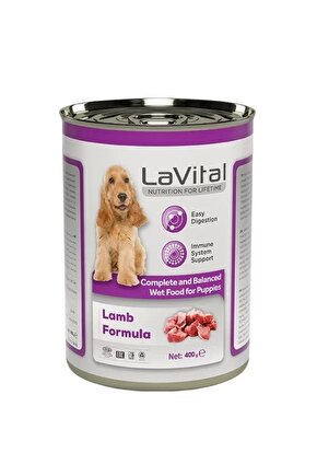 Lavital Puppy Kuzulu Bağışıklık Sistemi Destekleyici Yavru Köpek Konservesi 1 Adet 400 Gr
