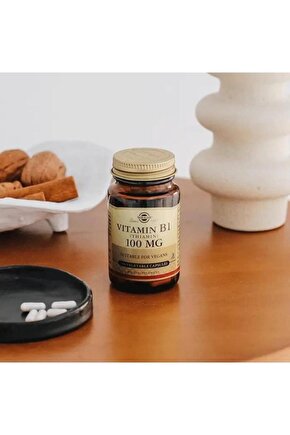 Vitamin B1 Thiamin 100 mg 100 Vegetable Kapsül