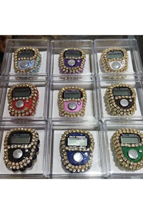 12 li hediyelik kutulu taşlı yüzüklü zikirmatik