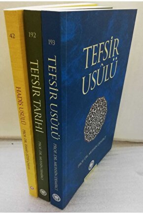 Tefsir Ve Hadis Seti ( Tefsir Tarihi - Tefsir Usulü - Hadis Usulü )