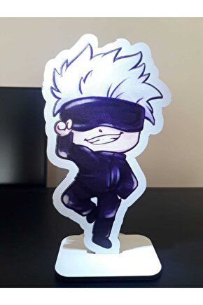 Gojo Saturo Anime Masaüstü Ahşap Biblo