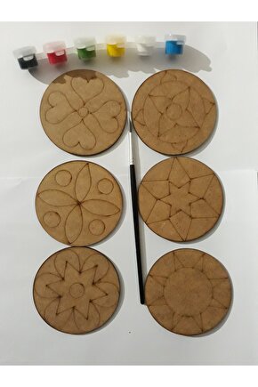 Beceri Geliştiren Mandala Boyama Obje Seti