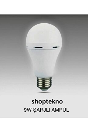 Shoptekno 12w Şarjlı Tourch Led Ampul