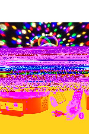 Led Magıc Cristal Sihirli Küre Bluetoothlu Kumandalı Usb Girişli Parti Ve Disko Topu