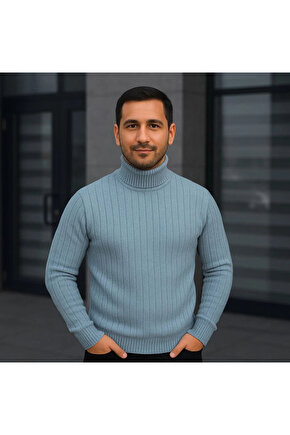 Kadın Uzun Kollu Kruvaze Yaka Janjan Krep Midi Elbise