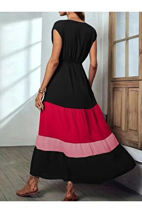 Unisex Bisiklet Yaka Baskılı Oversize T-Shirt - Siyah