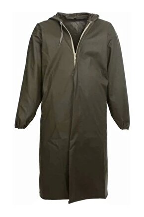 Liman, Avci, Balıkçı, Kurye Kapüşonlu Pardösü Yağmurluk - Haki