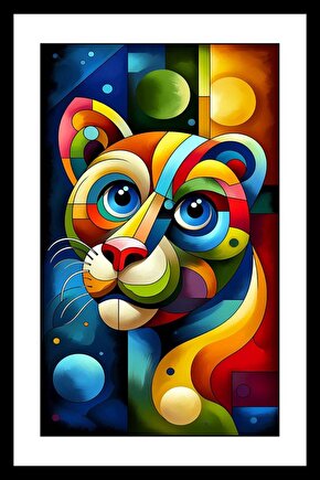 Burçlar Aslan Digital Art ( ÇERÇEVESİZ - ÇERÇEVE YOKTUR ) ( ULTRA HD ) FOLYO AFİŞ - POSTER