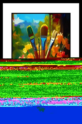 Ressam Masası Digital Art ( ÇERÇEVESİZ - ÇERÇEVE YOKTUR ) ( ULTRA HD ) FOLYO AFİŞ - POSTER