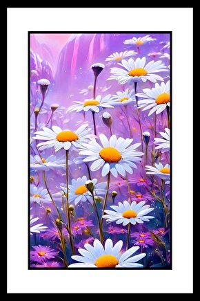 Papatyalar Açarken Digital Art ( ÇERÇEVESİZ - ÇERÇEVE YOKTUR ) ( ULTRA HD ) FOLYO AFİŞ - POSTER