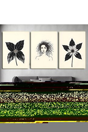 Matisse - Boho - Art Deco - Soyut - Doğa ( 3 lü Çerçevesiz ) Poster - Afiş - Tablo KR2C00304