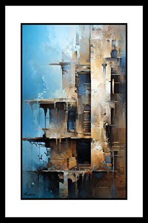 Yıkılmış Evler Digital Art ( ÇERÇEVESİZ - ÇERÇEVE YOKTUR ) ( ULTRA HD ) FOLYO AFİŞ - POSTER