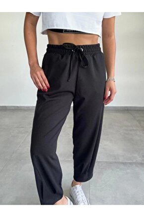 Kadın Dalgıç Krep Full Likralı Paçası Pens Detay Pantolon