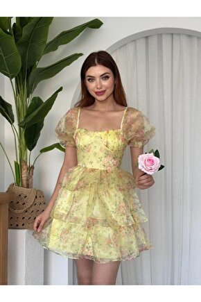 Gökyüzü Moda Vesa Mini Elbise