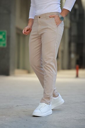 Gökyüzü Moda Erkek Düz Kesim Bilek Boy Kumaş Pantolon