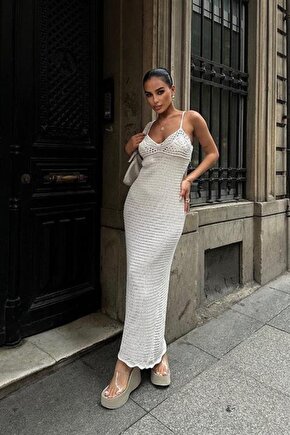 eyesof Artesmis Askılı Ajurlu Elbise 2773