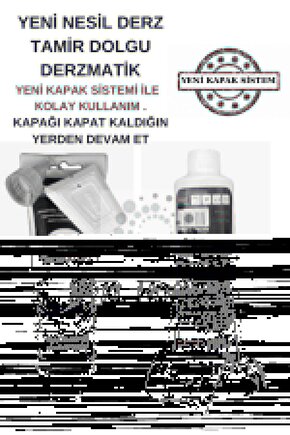 4 adet KL Derz Dolgu 350GR Derzmatik-Beyaz Renk-KL HOME