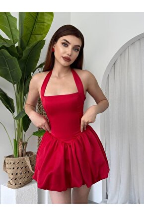 Gökyüzü Moda Slim Mini Elbise