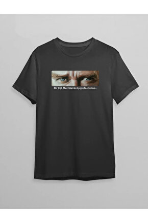 Gökyüzü Moda 10 Kasım Unisex Atatürk Baskılı T-shirt - Siyah