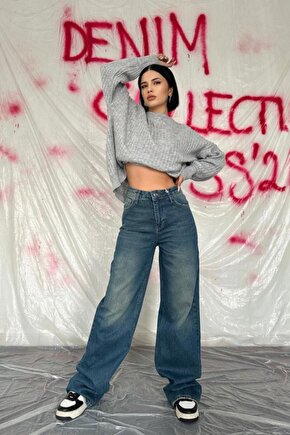 Gökyüzü Moda Lacivert Comfy Jeans Pantolon