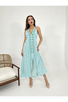 Gökyüzü Moda 6855 ELBİSE-MİNT