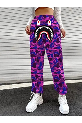 MDB Bape hark Dijital Baskılı Eşofman Altı or